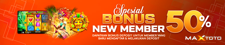 MaxToto Bonus New Member 50%
